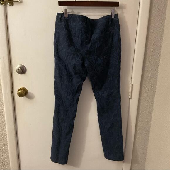 INC International Concepts Botanical Print Floral Embroidered Jeans 10 Boho Chic - Picture 4 of 12